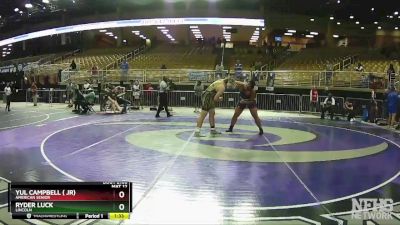 2A 285 lbs Cons. Round 1 - Yul Campbell ( JR), American Senior vs Ryder Luck, Lincoln