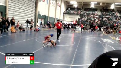 37 lbs Cons. Semi - Canaan Lewis, Bennett Wrestling Club vs Niko DawkinsFinnegan, Gothenburg Junior Wrestling