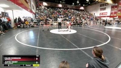 126 lbs Cons. Semi - Justin Henry, Rock Springs vs Caleb Morrison, Star Valley