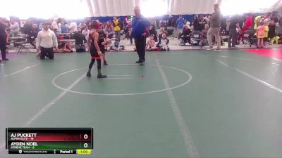 52 lbs Round 6 (8 Team) - AJ Puckett, Alpha Elite vs Ayden Noel, Xtreme Team