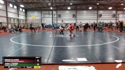 285 lbs Quarterfinal - Deion Glover, Washington State University vs Sven Lukner, Corban University