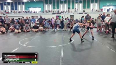 110 lbs Finals (8 Team) - Hudson Lee, U2 Upstate Uprising vs Carson Carter, Cocoa Beach WC