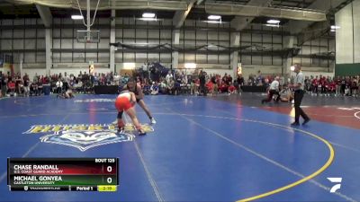 133 lbs Quarterfinal - Chase Randall, U.S. Coast Guard Academy vs Michael Gonyea, Castleton University