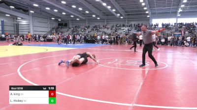 132 lbs Quarterfinal - Aiden King, OH vs Liam Hickey, NC