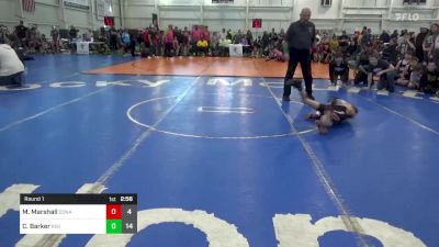 60 lbs Round 1 - Mj Marshall, Donahue Wrestling Academy vs Colton Barker, Rising Kingz