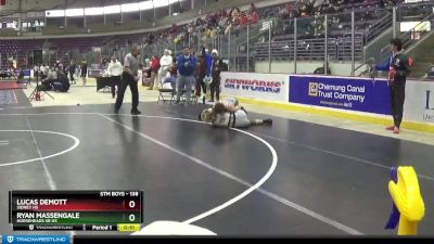 138 lbs Cons. Round 5 - Ryan Massengale, Horseheads Sr HS vs Lucas DeMott, Sidney HS