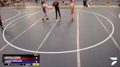 160 lbs Champ. Round 2 - Lindson Turner, Pinnacle Wrestling Club vs Carson Rowland, Minnesota