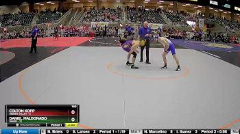 140 lbs Round 1 (4 Team) - Daniel Maldonado, Baker vs Colton Kopp, Hidden Valley