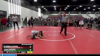 60 lbs Placement Matches (8 Team) - Titan Kappers, Minions Black (GA) vs D Angelo Chavez, Roundtree Wrestling Academy