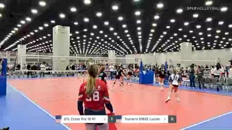 STL Cross fire 16 R1 vs Tsunami S162E Luciano - 2022 JVA World Challenge presented by Nike - Expo Only