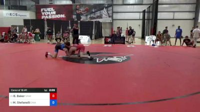 74 kg Consi Of 16 #1 - Benny Baker, Spartan Combat RTC vs Mason Stefanelli, Cavalier Wrestling Club