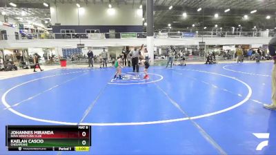 60 lbs Cons. Round 3 - Kaelan Cascio, Chesapeake vs Johannes Miranda, NOVA Wrestling Club