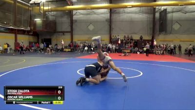 215 lbs Cons. Round 2 - Oscar Williams, Edmond North vs Stosh Zalota, Malvern Prep