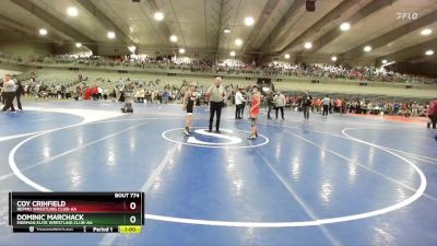 90 lbs Cons. Round 5 - Dominic Marchack, Eierman Elite Wrestling Club-AA vs Coy Crihfield, Repmo Wrestling Club-AA