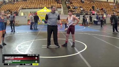 125 lbs Round 5 - Brantlee Haybron, Vinton County vs Hayden Barclay, Huntington