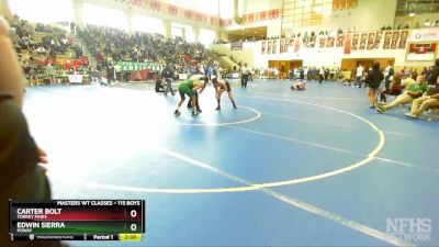 115 Boys Quarterfinal - Edwin Sierra, Poway vs Carter Bolt, Torrey Pines