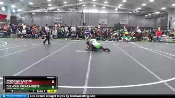 195 lbs Round 1 (4 Team) - Aydan Schlafman, Dakota Hillbillies vs Delvoun Spears-Witte, South Dakota Fury