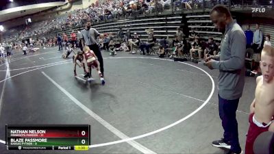 70 lbs Round 3 (6 Team) - Nathan Nelson, Minnesota Maroon vs Blaze Passmore, Kansas Python