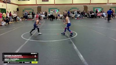 52 lbs Round 2 - Raygen Slokovitz, Williamsburg Wrestling Club vs Neko Caldwell, Pennsville Eagles