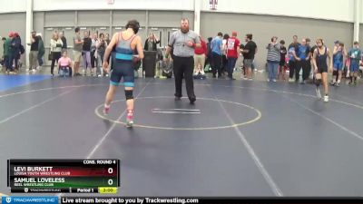 114 lbs Cons. Round 4 - Levi Burkett, Louisa Youth Wrestling Club vs Samuel Loveless, Reel Wrestling Club