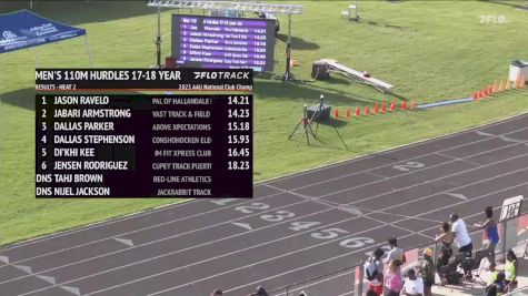 Youth Men's 110m Hurdles, Prelims 3 - Age 17-18