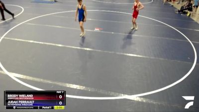 97 lbs Cons. Semi - Brody Wieland, Wrestling Brotherhood vs Judah Perrault, No Nonsense Wrestling