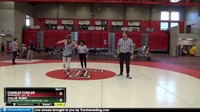 12U - 115 lbs Round 1 (4 Team) - Chloe Bobo, Alexander City Youth Wrestling - 12U vs Charles Fowler, Alpha Elite - 12U