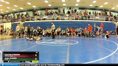 85 lbs Placement (4 Team) - Kodi Hughes, Floyd vs Colton Stinson, Indiana Creek