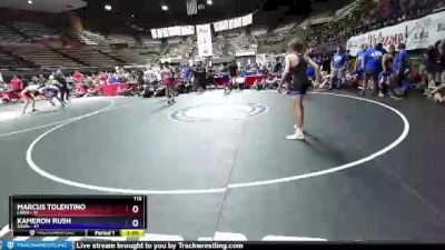 113 lbs Placement Matches (16 Team) - Marcus Tolentino, LAWA vs Kameron Rush, SAWA