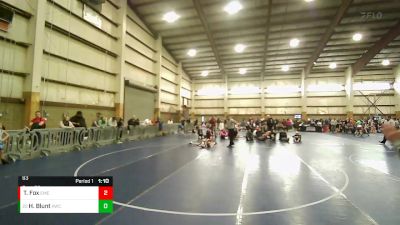 63 lbs Cons. Round 2 - Hudson Blunt, Aviator Wrestling Club vs Taybor Fox, Emery