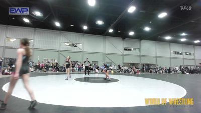 80 lbs Rr Rnd 3 - Avriella Pretty Bear, OK Supergirls Blue vs Elissa Cruz, Sisters On The Mat Black