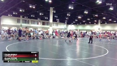 220 lbs Round 3 (16 Team) - Tyler Byerly, Cow Valley vs Elijah Poyer, Central Dauphin