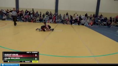 70 lbs Quarterfinal - Kaleb Wallisch, N/A vs August Kruse, Centennial Youth Wrestling