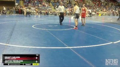 182 lbs Cons. Round 1 - Grant Carlson, Bismarck Century vs Ashton Mikkelson, Breckenridge/Wahpeton