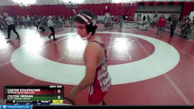 130 lbs Cons. Round 3 - Colton Vroman, B.A.M. Training Center vs Carter Stauffacher, Warrior Youth Wrestling