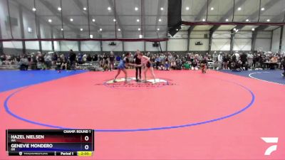 124 lbs Champ. Round 1 - Hazel Nielsen, WA vs Genevie Mondero, OR