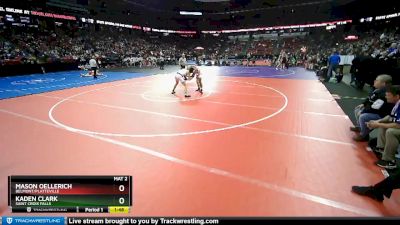 D2-138 lbs Champ. Round 1 - Mason Oellerich, Belmont/Platteville vs Kaden Clark, Saint Croix Falls