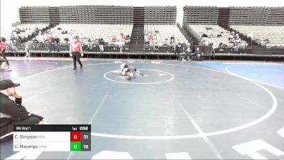 76 lbs Rr Rnd 1 - Chase Simpson, Fair Lawn vs Chase Mayorga, Dynamic