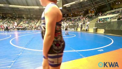 90 lbs Quarterfinal - Callen Cartwright, Broken Arrow Wrestling Club vs Deklyn Barnes, Harrah Little League Wrestling