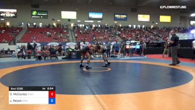 70 kg Rnd Of 32 - Destin McCauley, Nebraska Golden Eagles Wrestling Club vs Josh Reyes, Orange Crush Wrestling Club