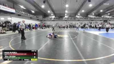 60 lbs Cons. Round 4 - Jace Zeugin, Bonhomme Wrestling-AAA  vs Maxx Russell, Pleasant Hill Youth Wrestling Club-AAA