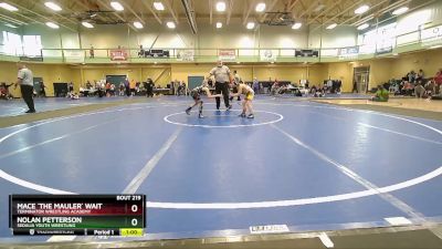 65-70 lbs 3rd Place Match - Mace `The Mauler` Wait, Terminator Wrestling Academy vs Nolan Petterson, Sedalia Youth Wrestling