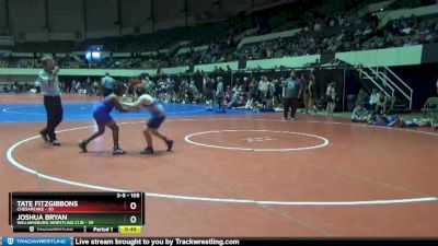 105 lbs Cons. Semi - Tate Fitzgibbons, Chesapeake vs Joshua Bryan, Williamsburg Wrestling Clib