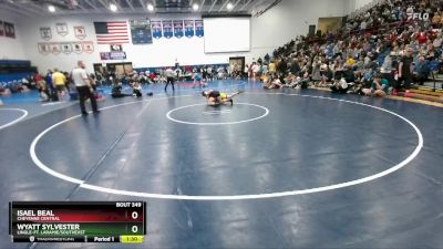 126 lbs Semifinal - Isael Beal, Cheyenne Central vs Wyatt Sylvester, Lingle-Ft. Laramie/Southeast