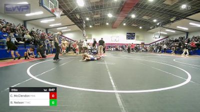 61 lbs Consi Of 8 #2 - Collins McClendon, Pirate Wrestling Club vs Brecham Nelson, Team Tulsa Wrestling Club