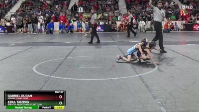 46 lbs Quarterfinal - Gabriel Dugan, Kansas Young Guns vs Ezra Taussig, Greater Heights Wrestling Club