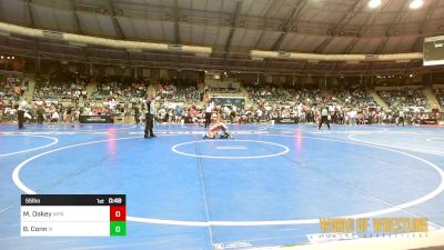 55 lbs Round Of 32 - Maxim Oakey, WolfPack Wrestling Academy vs Brysen Conn, Illinois Valley Youth Wrestling