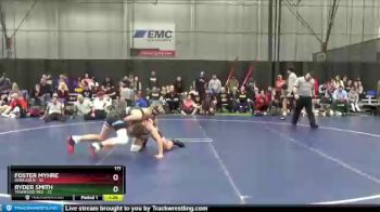 171 lbs Quarterfinals (8 Team) - Foster Myhre, Iowa Gold vs Ryder Smith, Tennessee Red