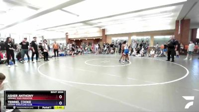 108 lbs Round 1 - Asher Anthony, Virginia Team Predator vs Terriel Cooke, Legend Wrestling Club