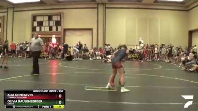 100 lbs Quarterfinal - Olivia Rausenberger, Crash vs Alia Goncalves, Team Rhode Island